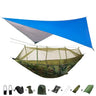 Lightweight Portable Camping Hammock and Tent Awning Rain Fly Tarp Waterproof Mosquito Net Hammock Canopy 210T Nylon Hammocks