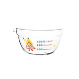 Liquid Measure Cups Glass Measuring Cup Kitchen Mixing Bowl with Spout Scale Glass Bakeware Cartoon Batter Bowl for Baking