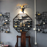 Living Room Wrought Iron Bar Wine Cabinets European Wall Mounted Display Cabinet Modern Home Wine Rack Meuble Bar Bar Furniture