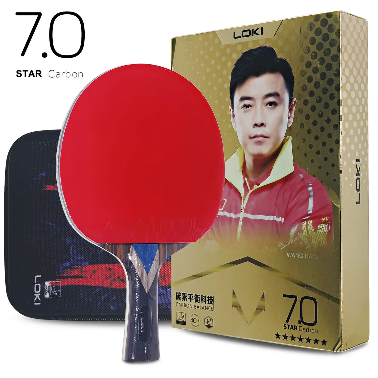 Loki RXTON R-Series 5/6/7 Star Table Tennis Racket Carbon Balance Offensive Ping Pong Racket Professional Hollow Handle