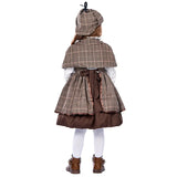 Lolita clothing children's detective Sherlock Holmes suit including shawl glasses British college style cos clothing