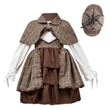 Lolita clothing children's detective Sherlock Holmes suit including shawl glasses British college style cos clothing