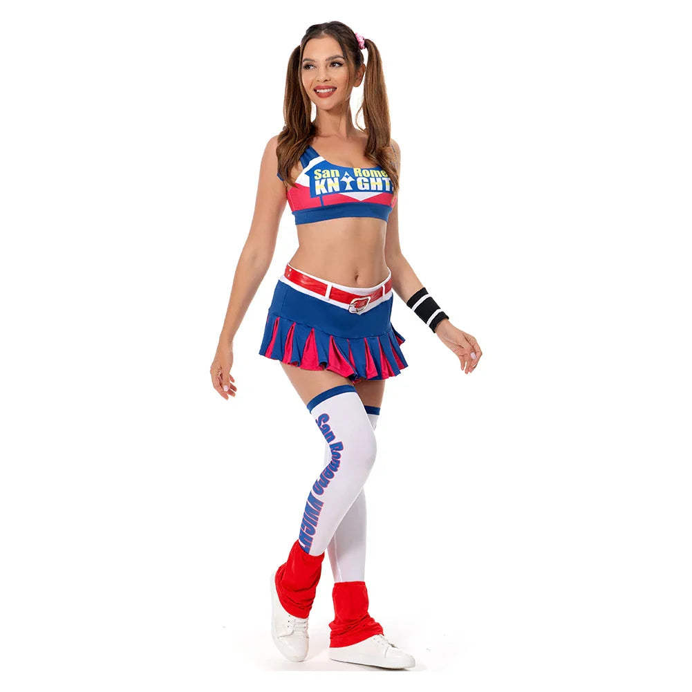 Lollipop Chainsaw Costume Juliet Starling Cosplay Costume Uniform Girls Adult Women Dress Top Party Halloween Cosplay Costumes