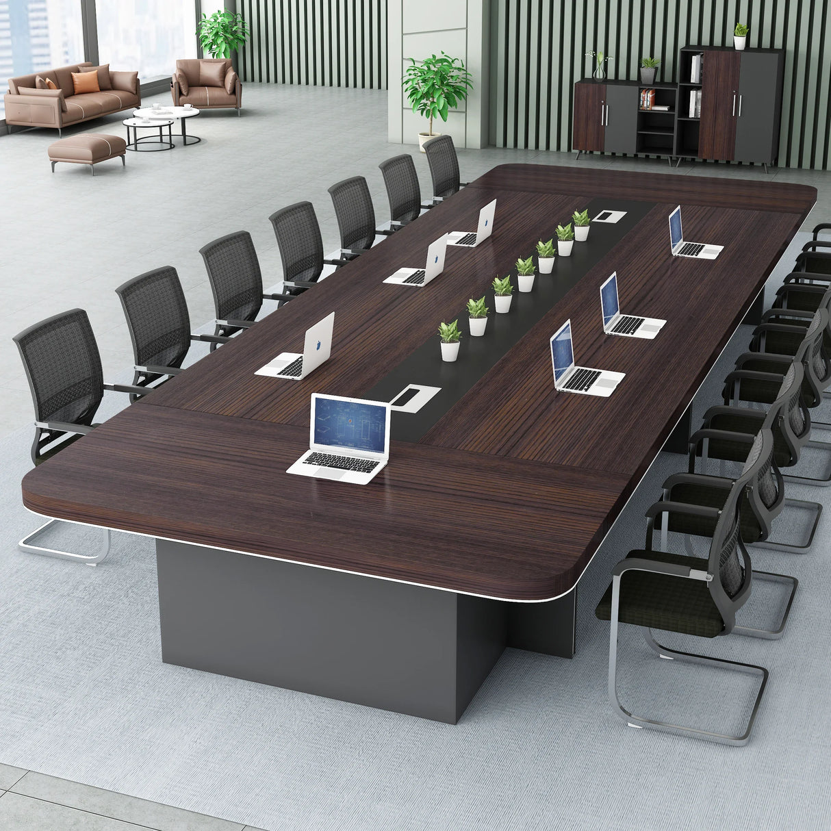 Long Meeting Office Table Modern Conference Table Chairs Set Office Furniture Commercial For Meeting Room Desk Hotel Training