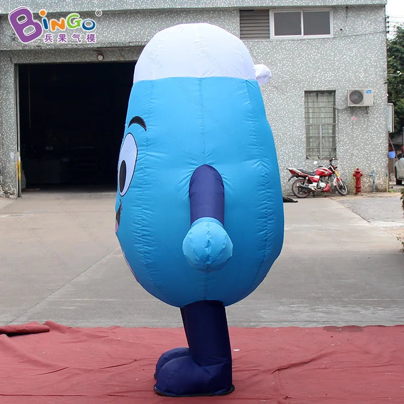 Lovely 2.2 meters inflatable water droplets costume for education / inflatable cartoon water droplets costume balloons toys