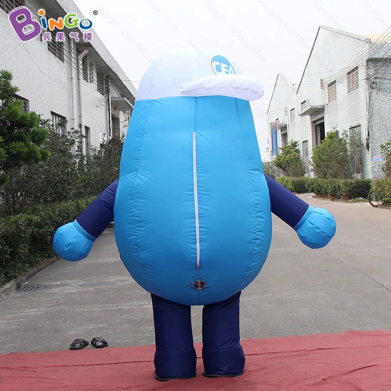 Lovely 2.2 meters inflatable water droplets costume for education / inflatable cartoon water droplets costume balloons toys