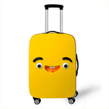 Luggage Cover Funny Expression Print Protective Sheath Travel Suitcase Elastic Dust Cases Fit 18 - 32 Inches Baggage Accessorie