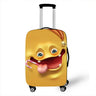 Luggage Cover Funny Expression Print Protective Sheath Travel Suitcase Elastic Dust Cases Fit 18 - 32 Inches Baggage Accessorie