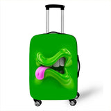 Luggage Cover Funny Expression Print Protective Sheath Travel Suitcase Elastic Dust Cases Fit 18 - 32 Inches Baggage Accessorie