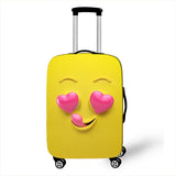 Luggage Cover Funny Expression Print Protective Sheath Travel Suitcase Elastic Dust Cases Fit 18 - 32 Inches Baggage Accessorie