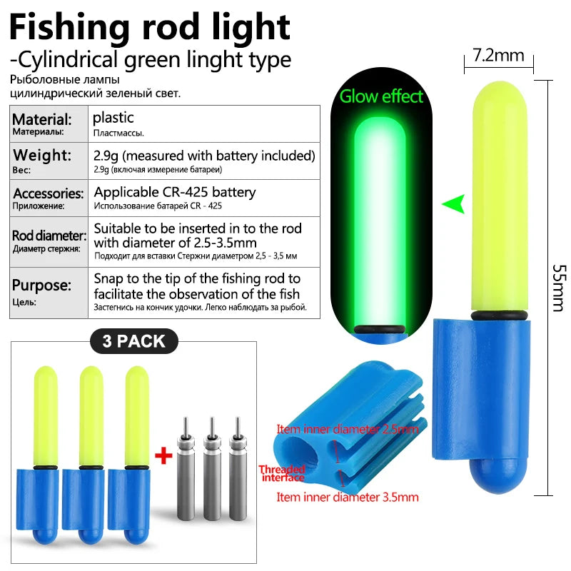 Luminous Glow Stick CR425 Model Waterproof Electronic Night Stick Ocean Fishing Light Ocean Fishing Rod Glow Light Tools Tackle