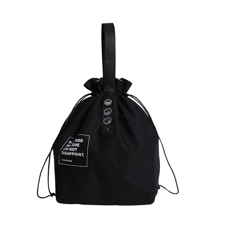 캠핑 용품 Lunch Bag Canvas Drawstring Thermal Insulation and Cold Storage High Capacity Camping Student Office Worker