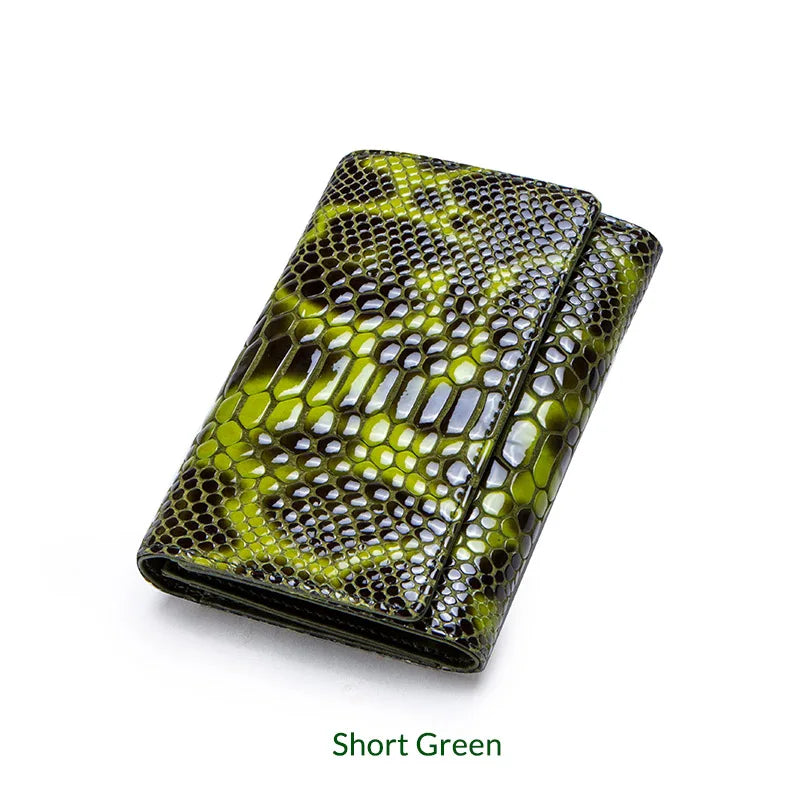 Luxury Brand Women Clutch Wallets Genuine Leather Snake Pattern Print Long Coin Purse Female Cell Phone Holder Bag Dollar Price