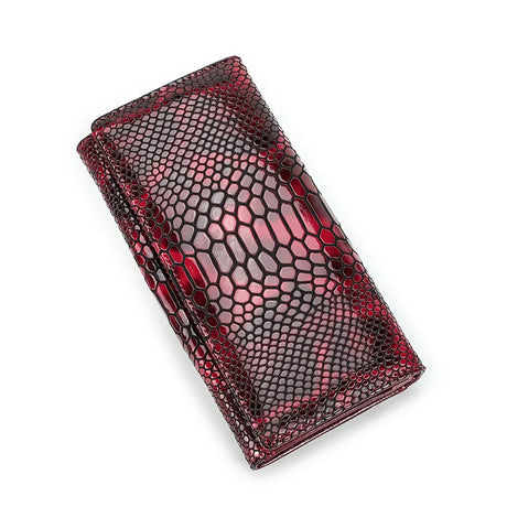 Luxury Brand Women Clutch Wallets Genuine Leather Snake Pattern Print Long Coin Purse Female Cell Phone Holder Bag Dollar Price