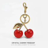 Luxury Cherry Pendant Decoration Accessories For Coach Handbag Shoulder Bag Women's High-Grade Keychain Bags Attachment Parts