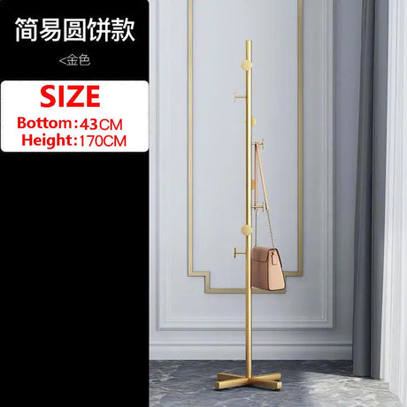 Luxury Coat Rack Floor Standing Clothes Hanger 8 Hooks Multifunction Storage Hat Organizer Handbags Home Accessories tree hanger