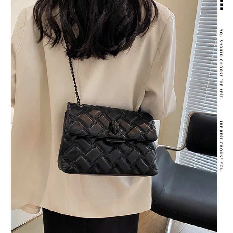 Luxury Designer Shoulder Bag 2023 New Fashion Rainbow Bag Fashion Retro Women's Handbag Retro Eagle Head Crossbody Bag