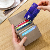 Luxury Fashion Genuine Leather Card Wallets Men Credit Card Holders Women Card&ID Holder Male Organizer Business Cards Case Bag