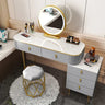 Luxury Laden Dressing Table Mirror Led Wood Mobile Vanity Multifunction Dressing Table Corner Meuble De Chambre Girls Furniture