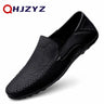 Luxury Leather Men Shoes Casual 2023 Italian Soft Men Loafers Handmade Moccasins Breathable Slip on Boat Shoes Zapatos Hombre