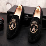 Luxury Royal Style Mens Wedding Dress Shoes Spring Handmade Embroidery Pattern Exotic Designer Loafers Fashion Casual Sneakers