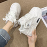 Luxury Women's Shoes 2023 New Lightweight Fashion Versatile Casual Little White Shoes Women's Matsutake Thick Sole Sports Shoes