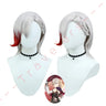 Lyney Cosplay Genshin Impact Costume Wig Fontaine Lyney Leather Magician Uniform Short Hair Glove Twins Halloween Carnival Game