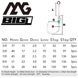 MAG Strong BG1 Hook Single Jig Hook Slow Jigging Hooks Fishing Jighook Assis hooks Fishhooks Jig Hook