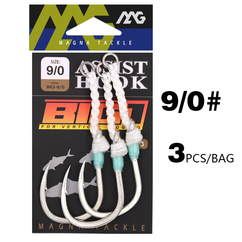 MAG Strong BG1 Hook Single Jig Hook Slow Jigging Hooks Fishing Jighook Assis hooks Fishhooks Jig Hook