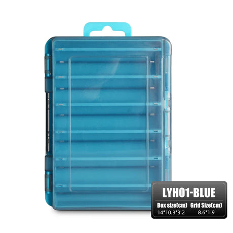 MEREKING Fishing Box 12 Compartments Fishing Accessories Lure Hook Boxes Storage Double Sided High Strength Fishing Tackle Box