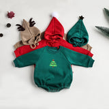 MILANCEL Baby Bodysuit  Christmas One Piece Embroidery Santa Clause  Baby Clothing