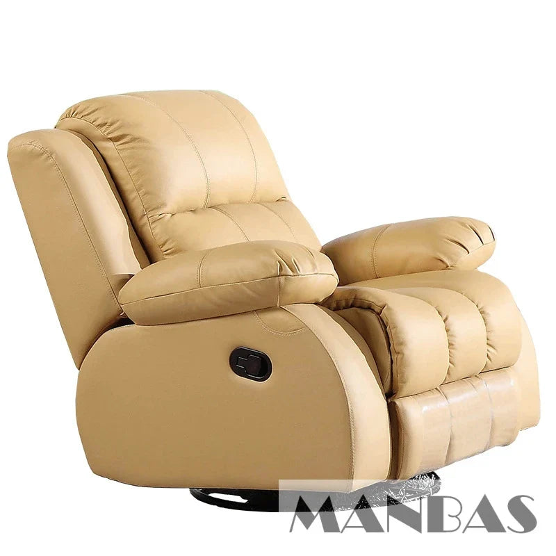 MINGDIBAO Manual / Electric Recliner Sofa Genuine Leather Couch for Livingroom Theater Seat Cinema Recliner Multifunctional Sofa