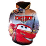 MINISO Hoodie Pixar Cars Lightning McQueen 3D Printing Sweatshirts Boys Girls Hooded Fashion Cartoon Sweatshirt Oversized Hoodie