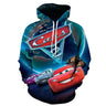 MINISO Hoodie Pixar Cars Lightning McQueen 3D Printing Sweatshirts Boys Girls Hooded Fashion Cartoon Sweatshirt Oversized Hoodie