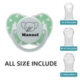 MIYOCAR personalized replaceable teat pacifier BPA free all size include Includes 3 Different teat