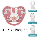 MIYOCAR personalized replaceable teat pacifier BPA free all size include Includes 3 Different teat