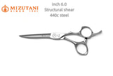 MIZUTANI professional hairdresser scissors barber shop tools set of 5.5-6.0-6.8 inch VG10 cobalt steel hair cutting sissosrs