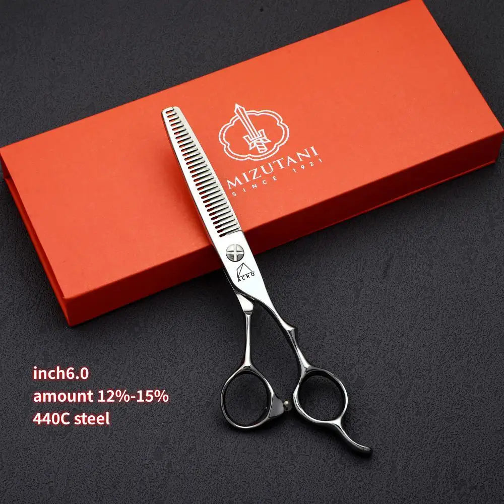 MIZUTANI professional hairdresser scissors barber shop tools set of 5.5-6.0-6.8 inch VG10 cobalt steel hair cutting sissosrs