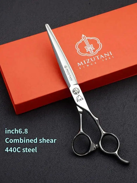 MIZUTANI professional hairdresser scissors barber shop tools set of 5.5-6.0-6.8 inch VG10 cobalt steel hair cutting sissosrs