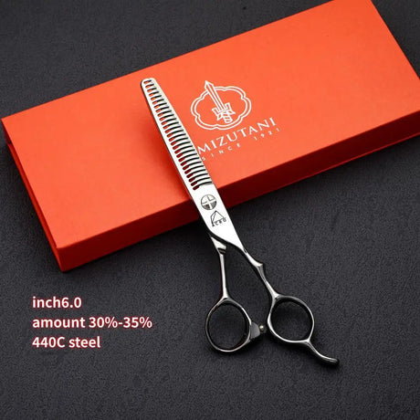 MIZUTANI professional hairdresser scissors barber shop tools set of 5.5-6.0-6.8 inch VG10 cobalt steel hair cutting sissosrs