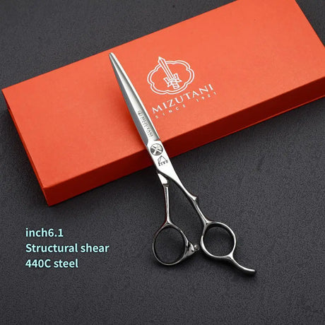 MIZUTANI professional hairdresser scissors barber shop tools set of 5.5-6.0-6.8 inch VG10 cobalt steel hair cutting sissosrs