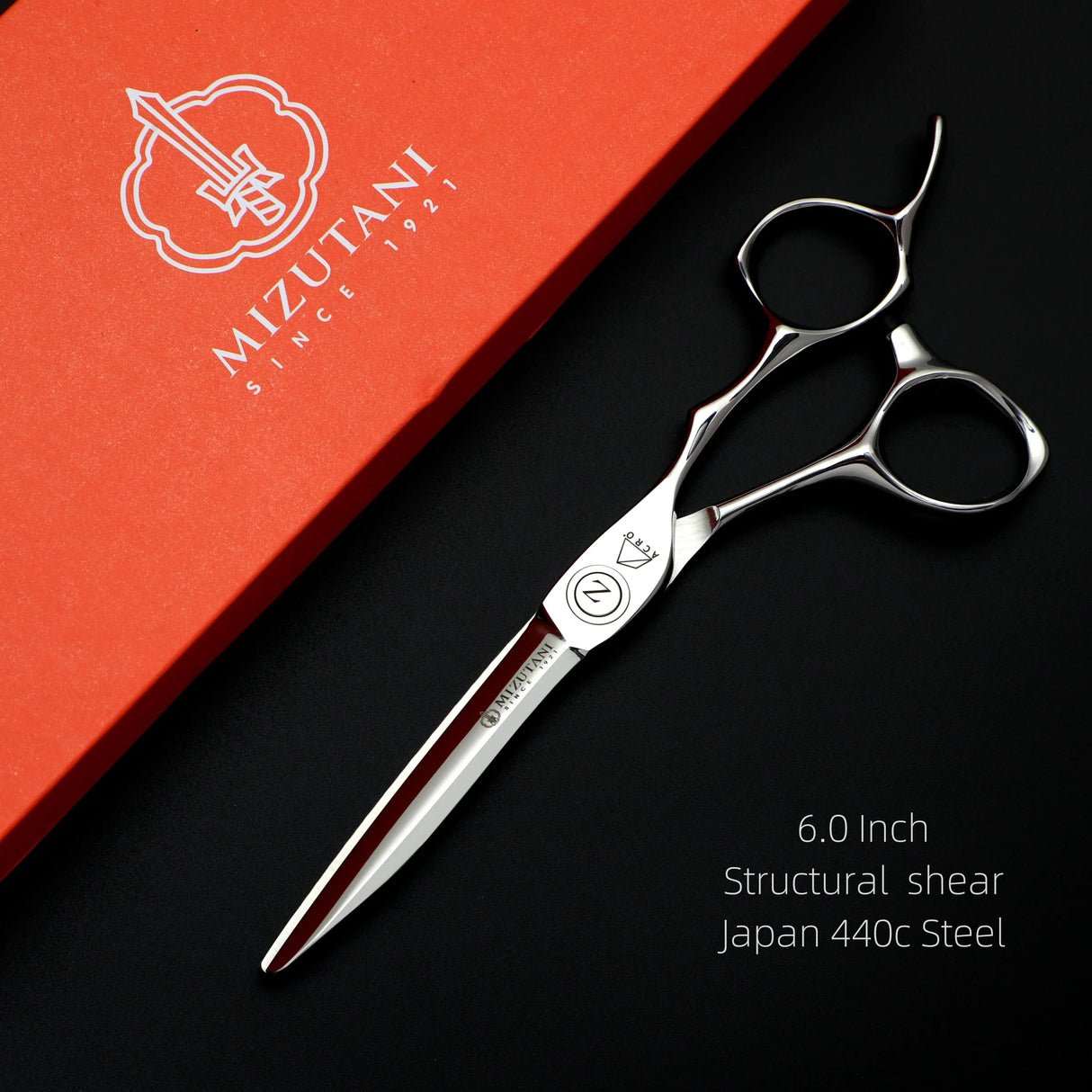 MIZUTANI professional hairdresser scissors barber shop tools set of 5.5-6.0-6.8 inch VG10 cobalt steel hair cutting sissosrs