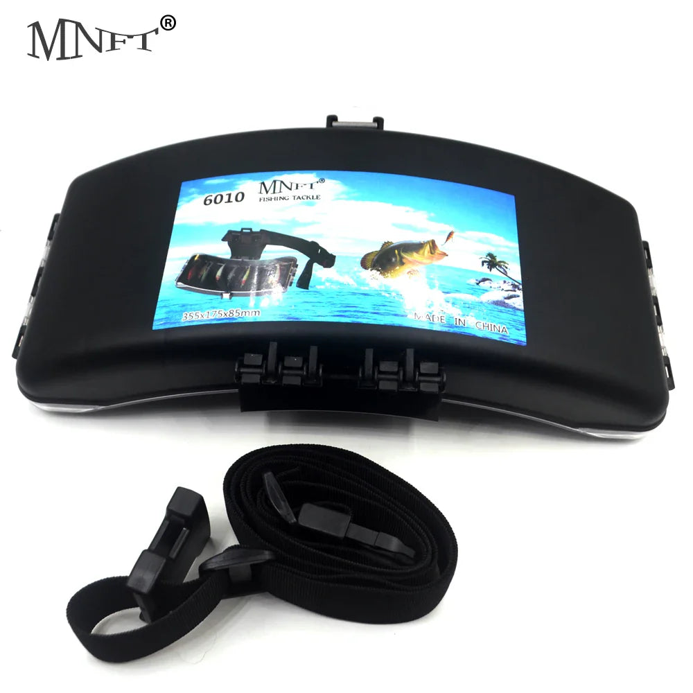 MNFT 1Pcs Fishing Tackle Box ABS Multifunctional Fishing Belt Bag Bait  Fishing Tackle Storage Belt Box Storage Box