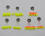 MNFT 60Pcs Seven-star Oval Mini Fishing Float Space Beans Easy Use Floater Are Put On The Like A Stopper And Be Fixed