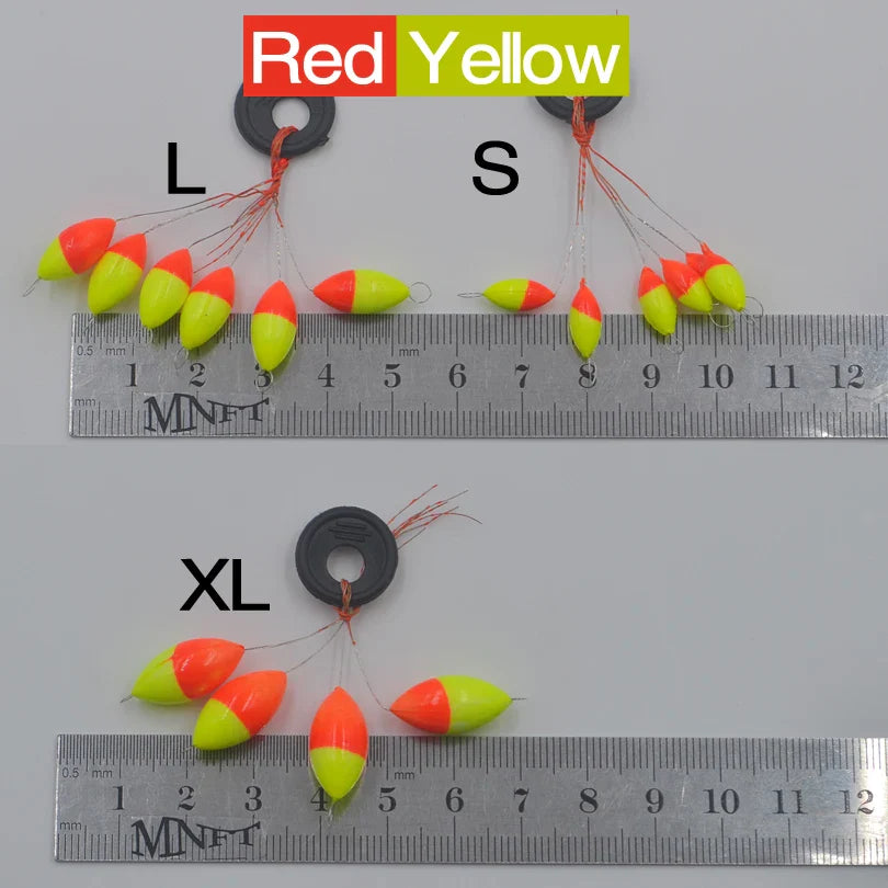 MNFT 60Pcs Seven-star Oval Mini Fishing Float Space Beans Easy Use Floater Are Put On The Like A Stopper And Be Fixed