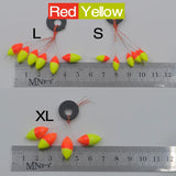 MNFT 60Pcs Seven-star Oval Mini Fishing Float Space Beans Easy Use Floater Are Put On The Like A Stopper And Be Fixed