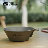 MOBI GARDEN Camping Cookware Kit Outdoor Aluminum Cooking Set Water Kettle Pan Pot Travel Hiking Picnic Camp Cooking Supplies