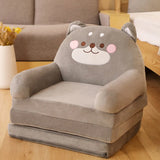 MOMO Children Sofa Cute Cartoon Lazy Folding Small Sofa Bed Girl Princess Baby Toddler Dual-purpose Small Child Seat