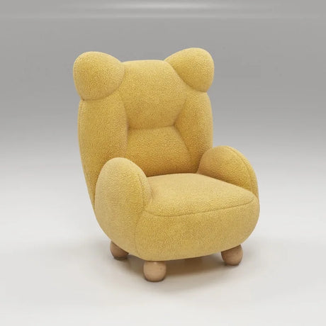 MOMO Lamb Velvet Cream Children's Bear Sofa Chair Cute Baby Single Cartoon Seat Mini Lazy Small Sofa Modern Simplicity