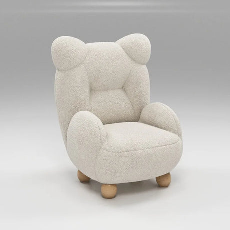 MOMO Lamb Velvet Cream Children's Bear Sofa Chair Cute Baby Single Cartoon Seat Mini Lazy Small Sofa Modern Simplicity